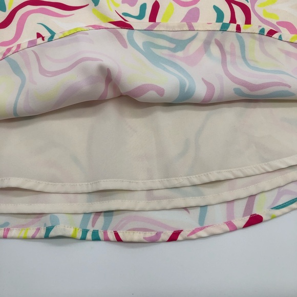 For Love And Lemons Palmer Satin Mini Dress Multi Cutout Cute Colorful - Picture 12 of 12